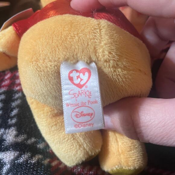 Disney Pooh TY Collectible Vintage Stuffed Beanie Baby Plush - Picture 2 of 3